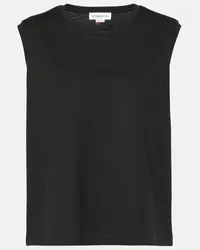 Victoria Beckham Tank top in jersey di cotone Nero