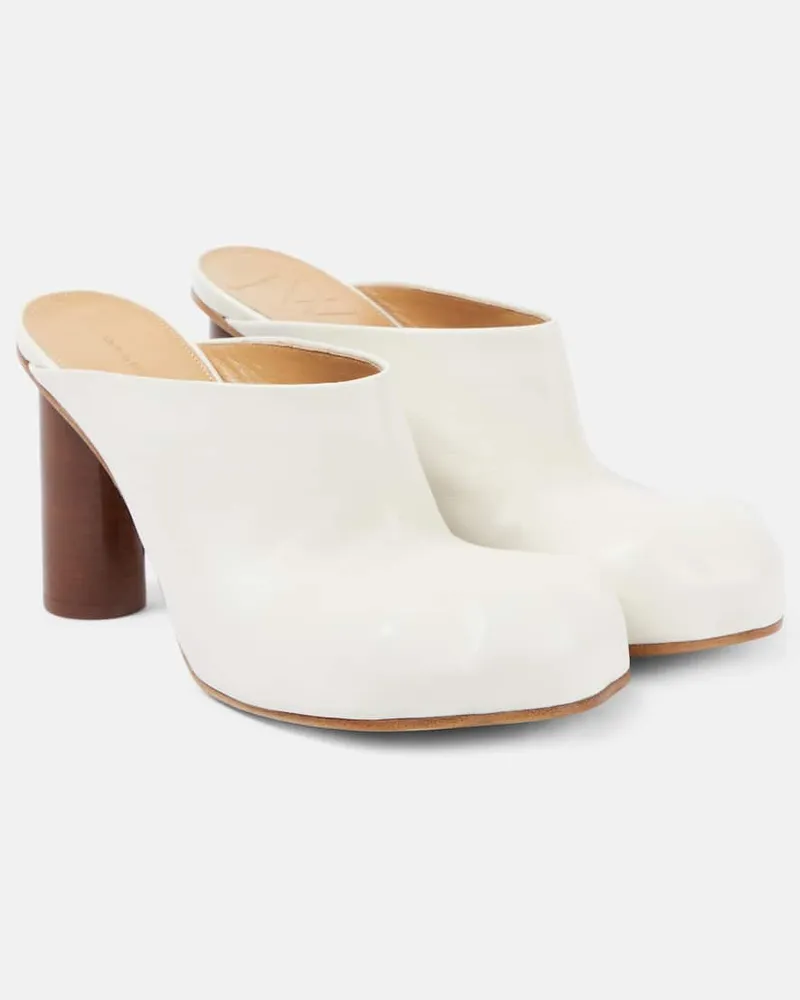 J.W.Anderson Mules Paw in pelle Bianco