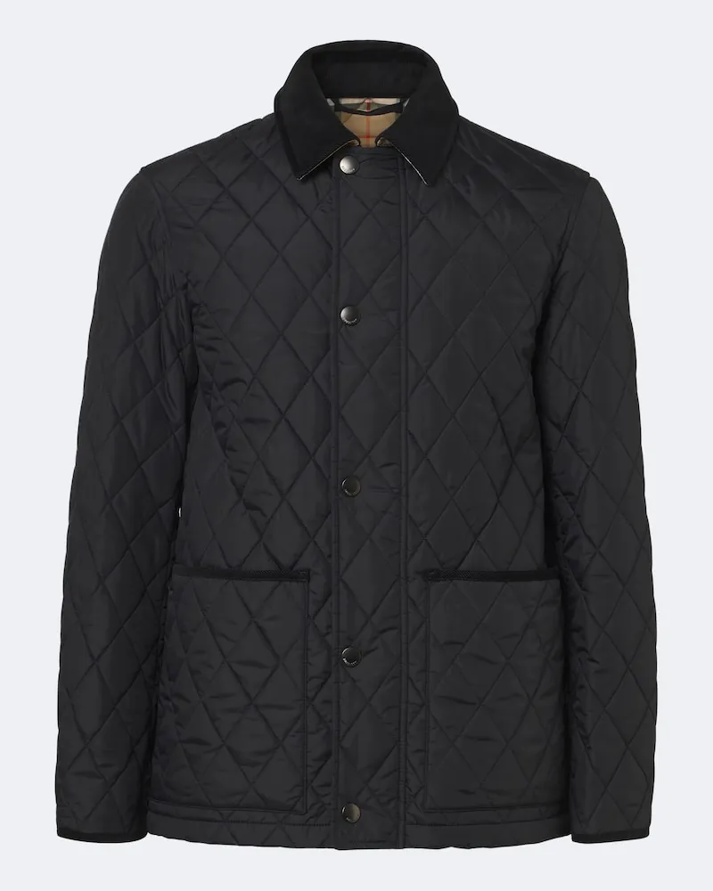 Burberry Giacca Haddington trapuntata Nero