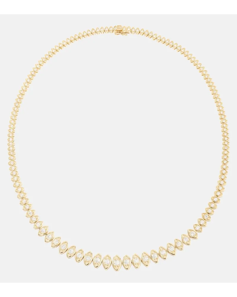 Sydney Evan Collana Eternity in oro 14kt con diamanti Oro