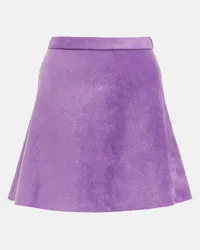 Alaïa Alaïa Minigonna in velluto Viola