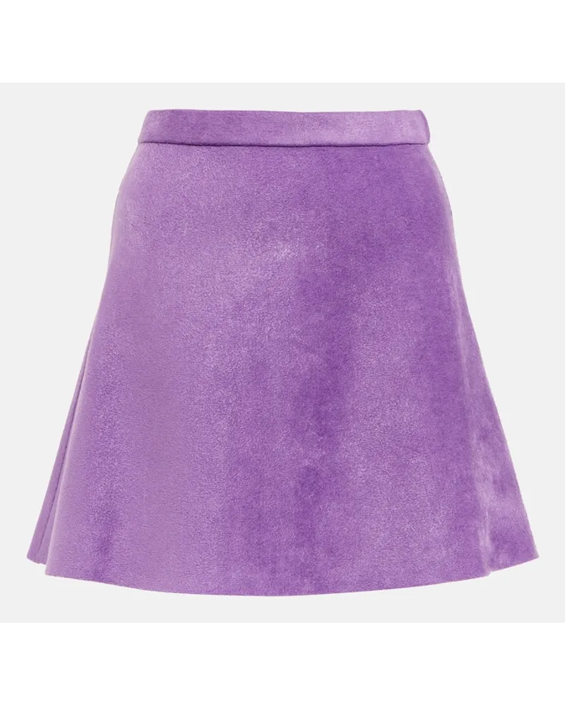 Alaïa AlaÃ¯a Minigonna in velluto Viola