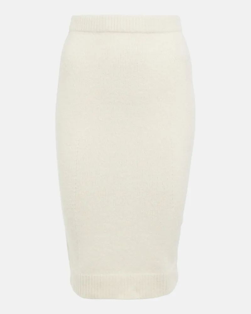 Tom Ford Gonna midi in misto cotone Bianco