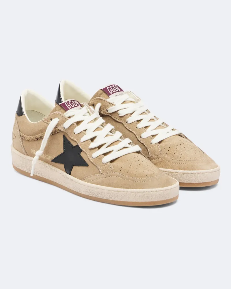 Golden Goose Sneakers Ball Star in suede Beige