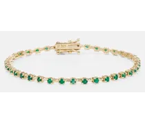 Bracciale Emerald Ace in oro 14kt con smeraldi
