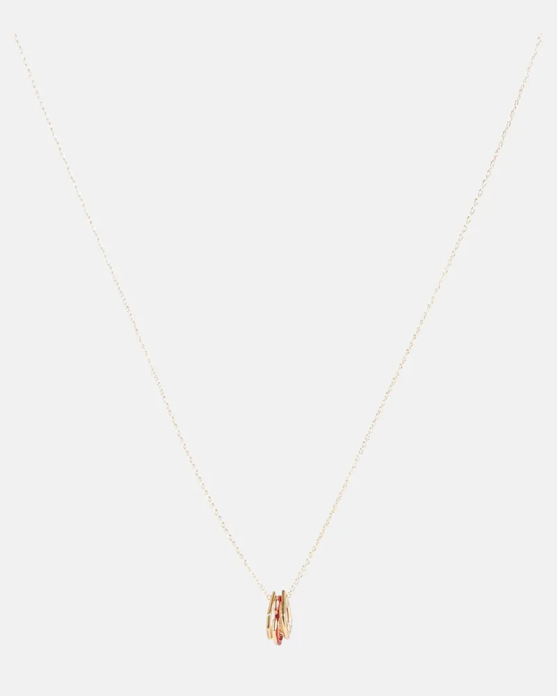 Aliita Collana Mini Trio Corazon in oro 9kt con diamante Oro