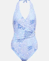 Heidi Klein Costume intero Stella Maris con stampa Blu