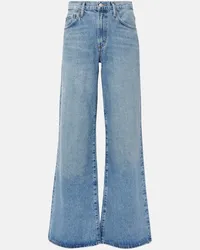 AGOLDE Jeans a gamba larga Clara e vita bassa Blu