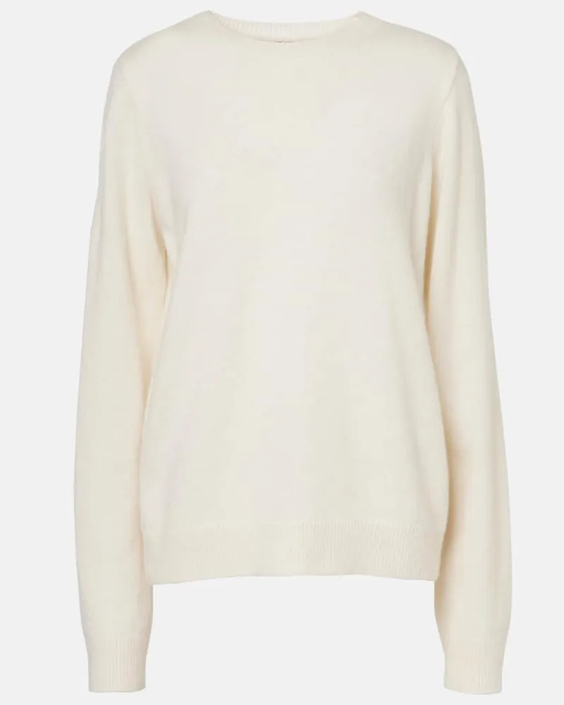 The Row Pullover Ilusa in seta, cashmere e alpaca Bianco