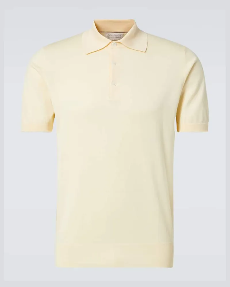 Brunello Cucinelli Polo in cotone Giallo