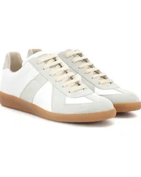 Maison Margiela Sneakers Replica in pelle e suede Bianco