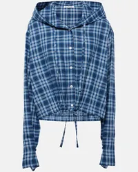 Acne Studios Camicia Sip in flanella di cotone Blu