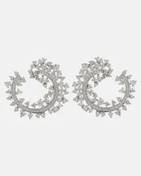 Ananya Orecchini Scatter Edge in oro bianco 18kt con diamanti Bianco