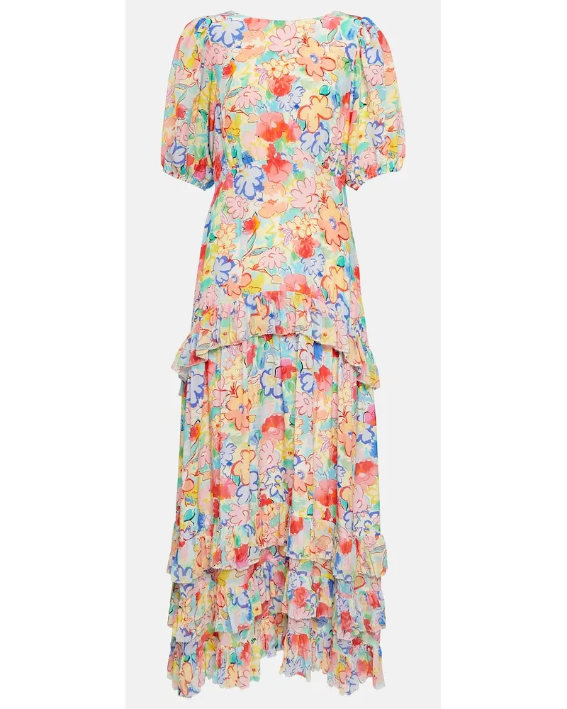 RIXO Abito lungo Shireen con stampa floreale Multicolore