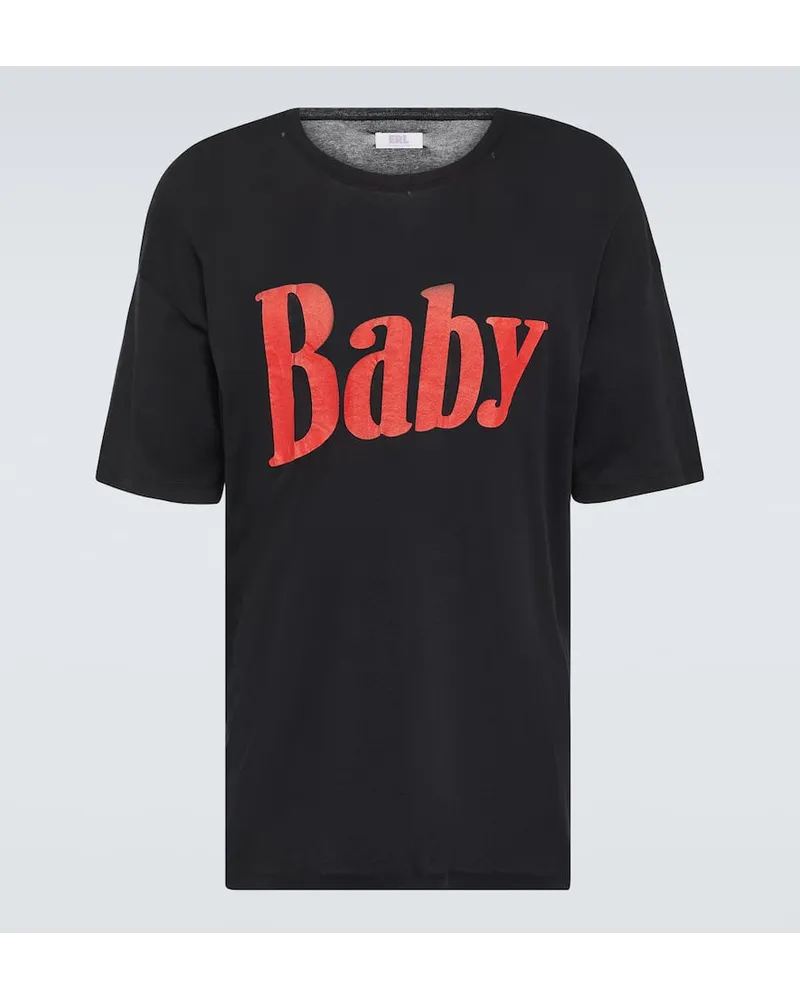 ERL T-shirt in jersey di cotone con stampa Nero
