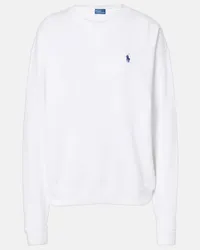 Ralph Lauren Felpa in pile di cotone con logo Bianco