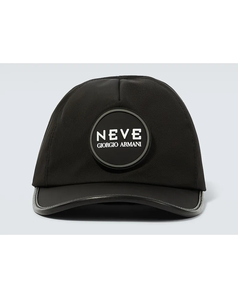 Giorgio Armani Cappello da baseball Neve Nero