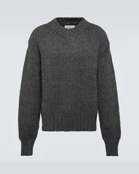 Jil Sander Pullover in lana e alpaca Grigio