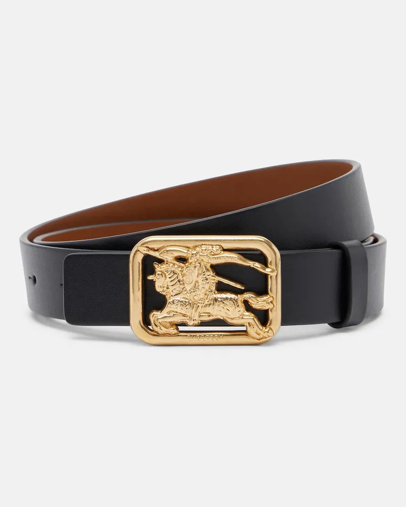 Burberry Cintura EKD in pelle Nero