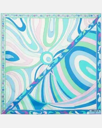 Emilio Pucci Foulard Patchwork in twill di seta Multicolore