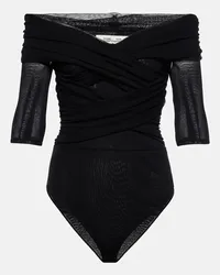 Diane von Furstenberg Body Alex con scollo bardot Nero