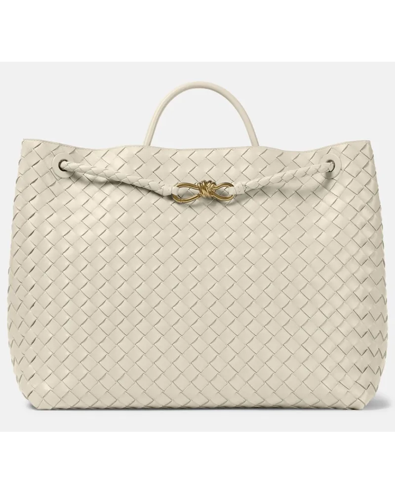 Bottega Veneta Borsa Andiamo Large in pelle Bianco