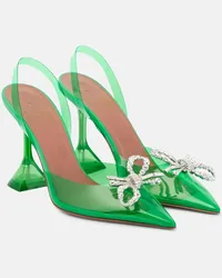 Amina Muaddi Pumps slingback Rosie in PVC Verde