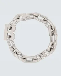 Balenciaga Bracciale B Chain Argento