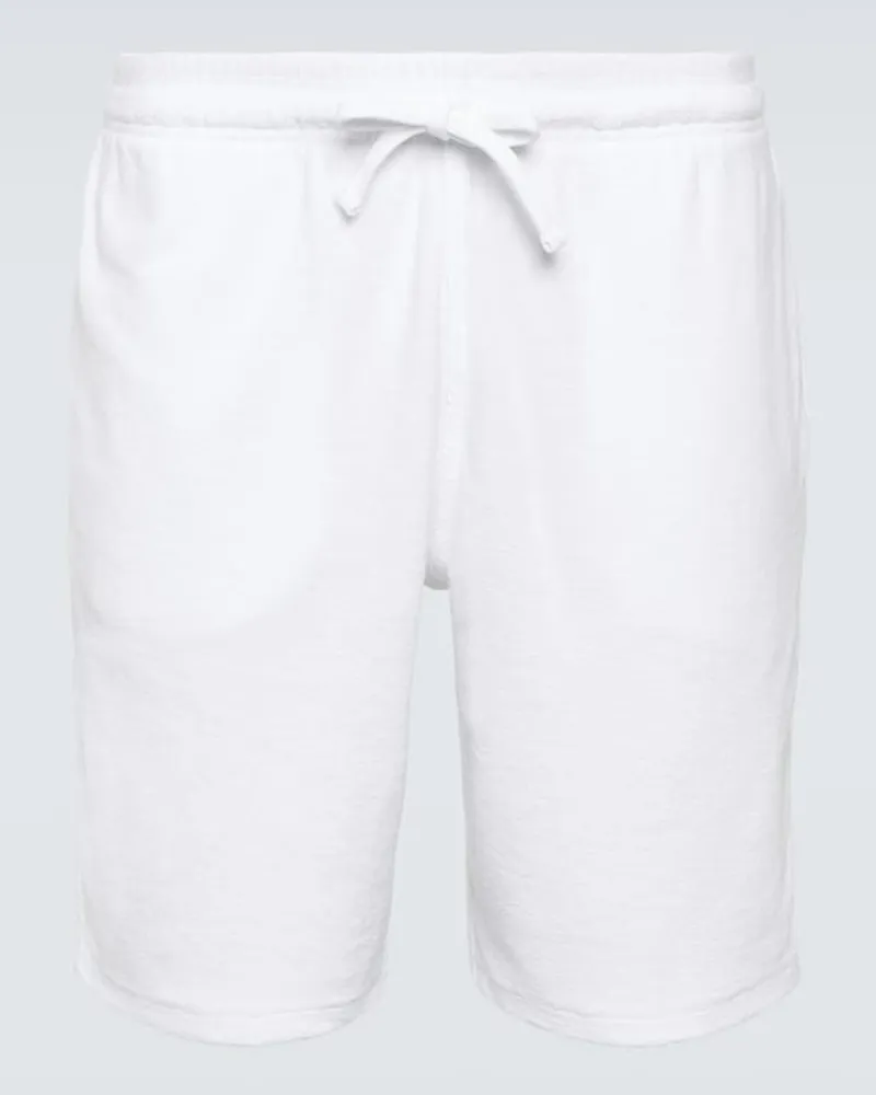 Vilebrequin Shorts Bolide in spugna Bianco