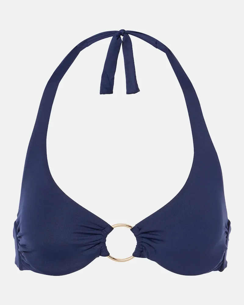 Melissa Odabash Top bikini Brussels con cut-out Blu