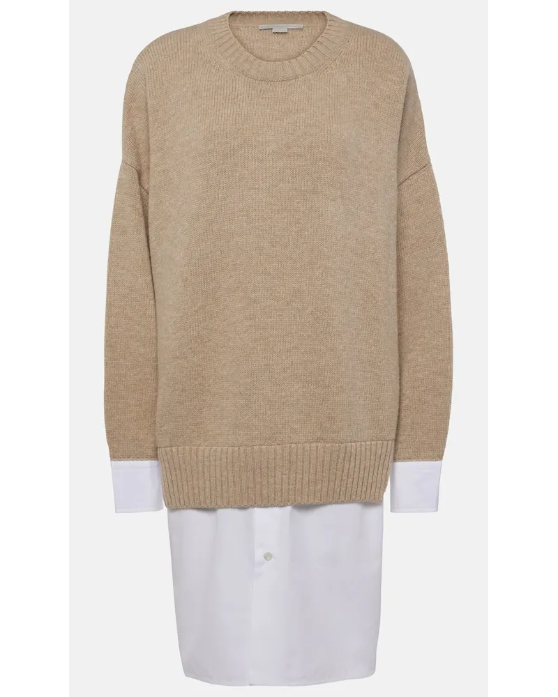 Stella McCartney Pullover in lana vergine Beige