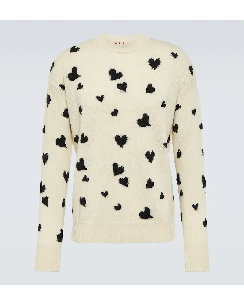 Marni Pullover in lana e alpaca Bianco