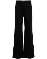 Victoria Beckham Jeans a gamba larga e vita alta Nero