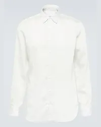 LARDINI Camicia a righe Bianco