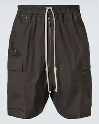 Rick Owens Shorts Cargobela in misto cotone Grigio