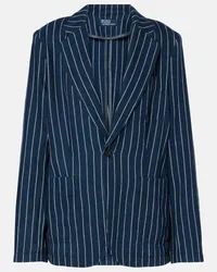 Ralph Lauren Blazer in lino e cotone Blu