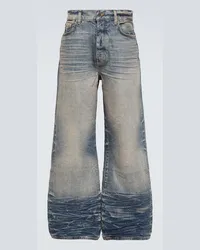 Amiri Jeans a gamba larga e vita alta Blu