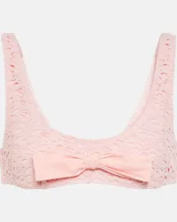 Giambattista Valli Top bikini con fiocco Rosa