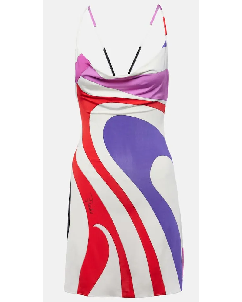 Emilio Pucci Miniabito Marmo con stampa Multicolore