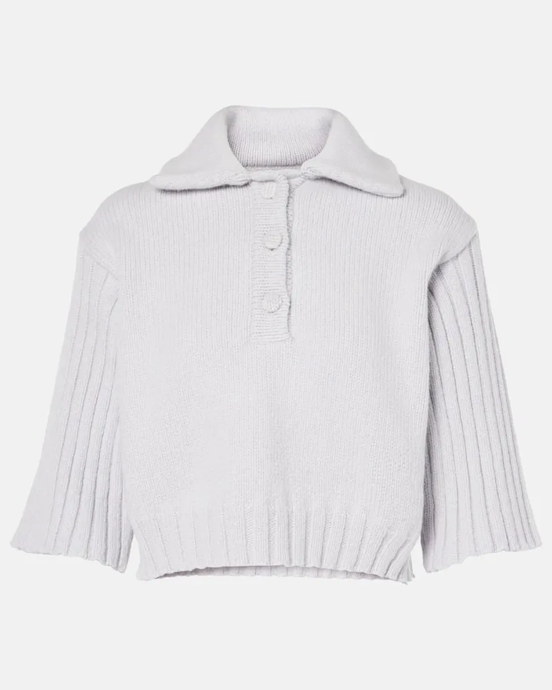 Dries van Noten Pullover in lana e cashmere Grigio