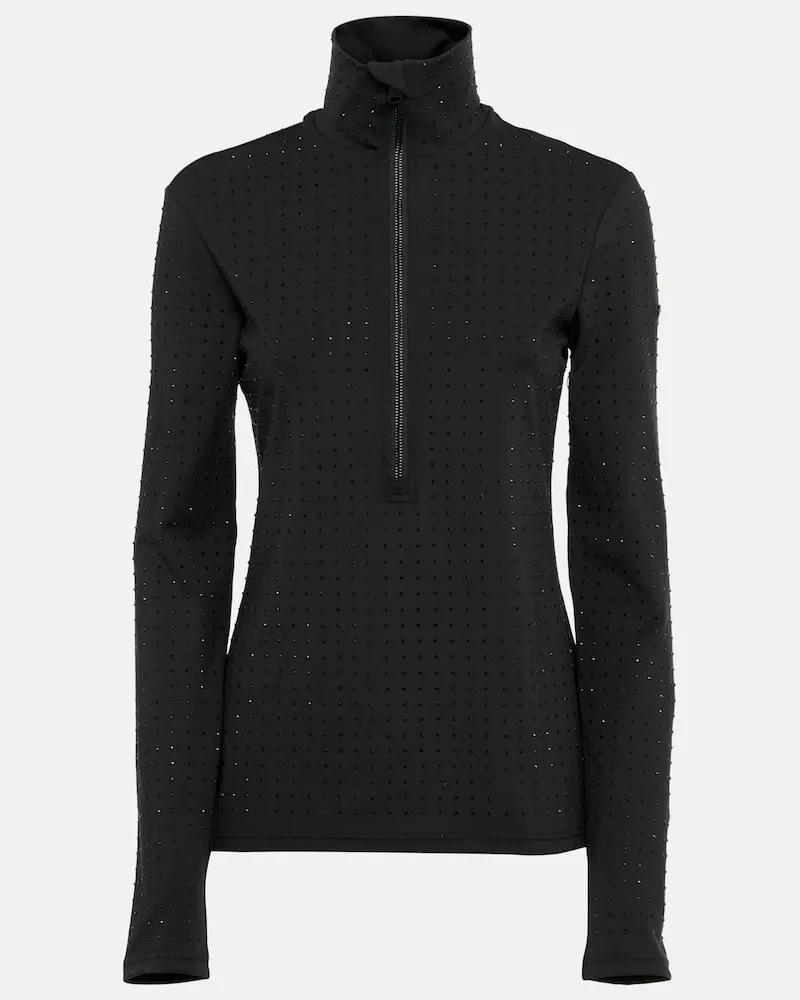 GOLDBERGH Top da sci Spark con decorazioni Nero