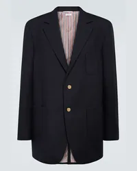 Thom Browne Blazer in lana Blu