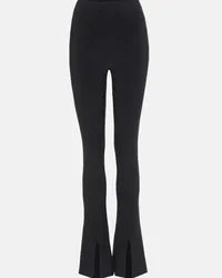 Norma Kamali Leggings Spat in jersey Nero