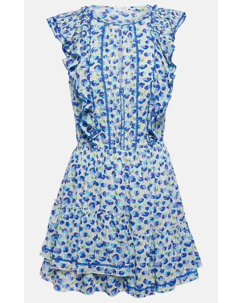 Poupette St Barth Miniabito Bambi con stampa floreale Blu