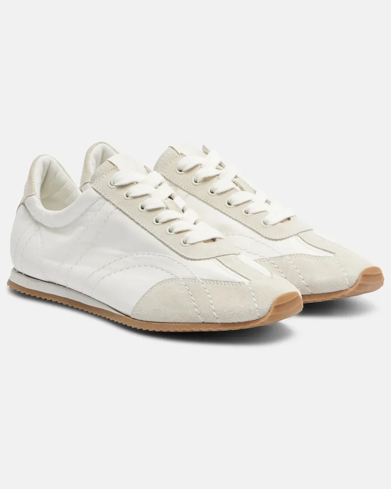 Totême Sneakers Flex in suede Bianco