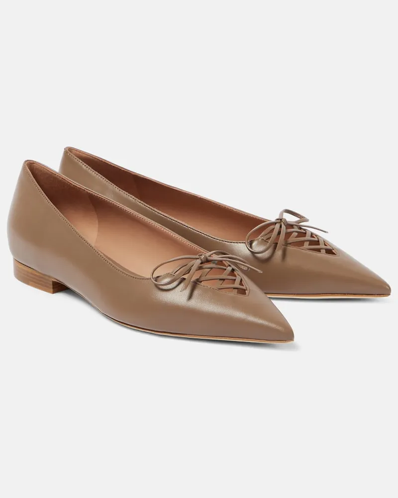 Malone Souliers Ballerine Hedy 10 in pelle Grigio