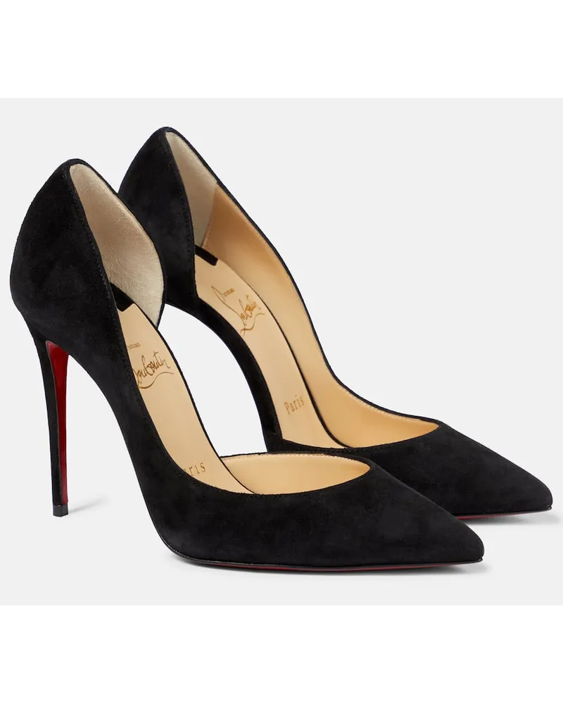 Christian Louboutin Pumps Iriza 100 in suede Nero