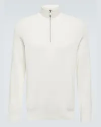 Brunello Cucinelli Pullover in cotone a coste Bianco