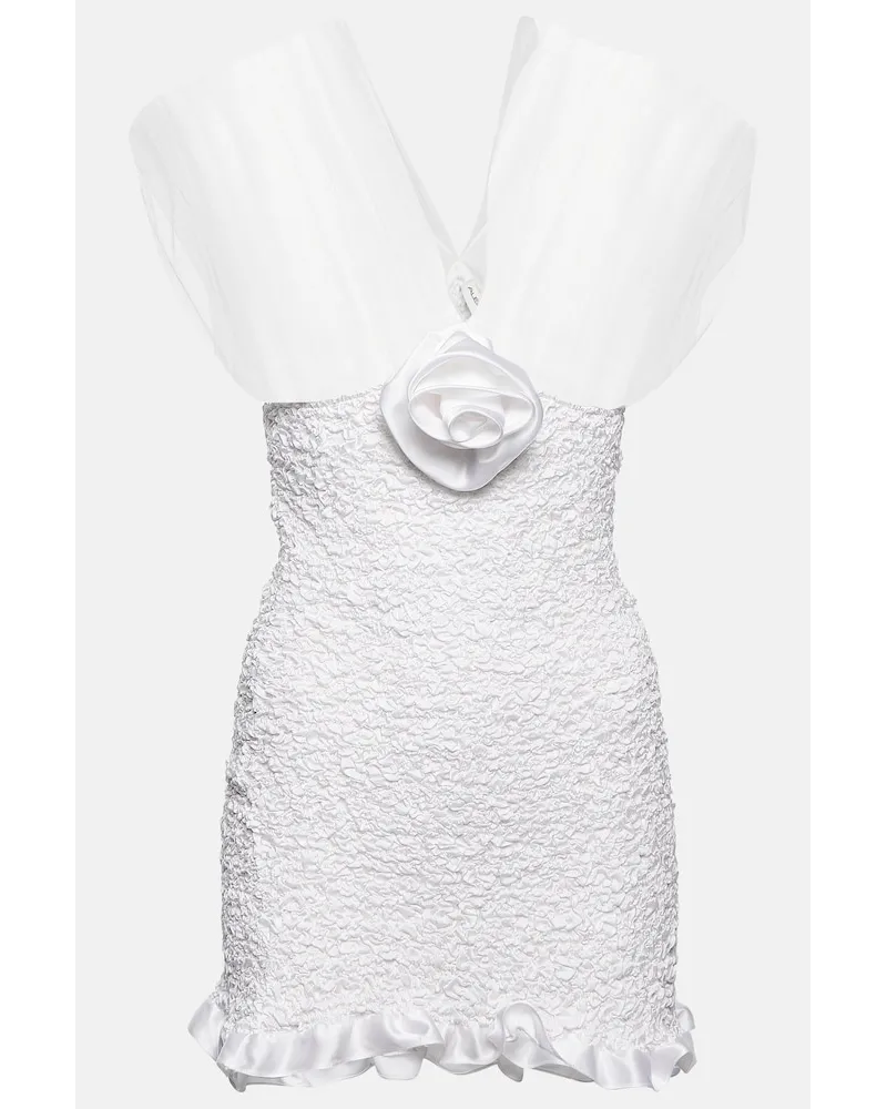 Alessandra Rich Miniabito in seta Bianco