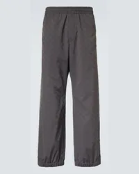 Gucci Pantaloni sportivi in tessuto tecnico GG Grigio